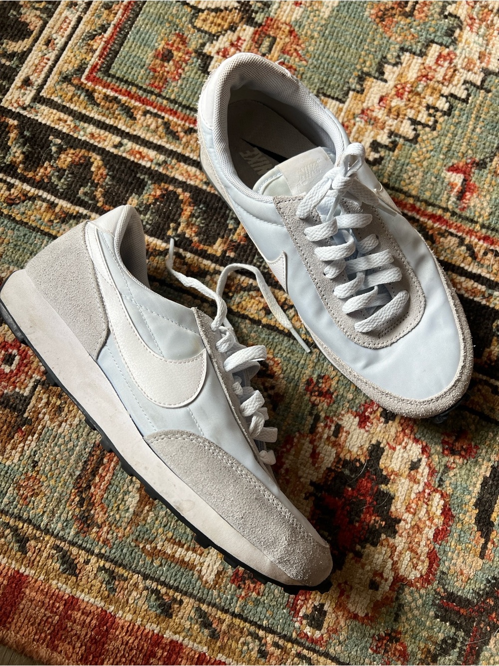 Nike Daybreak Baby Blue and Light Gray Retro Runner Sneakers